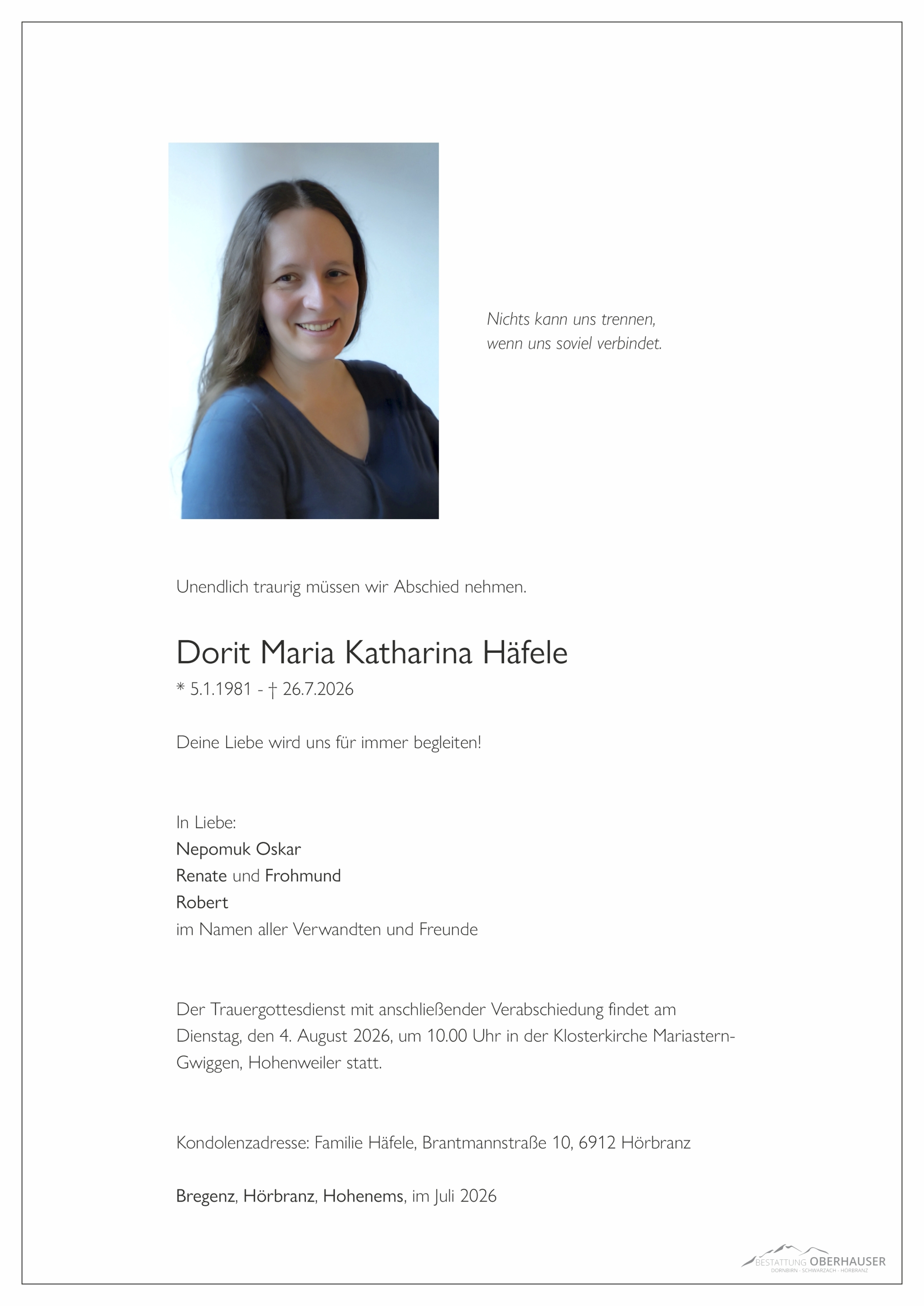 Dorit Maria Katharina  Häfele